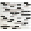 Dosseret Smart Tiles peler et coller 10 x 9, 4 feuilles - Muretto Alaska