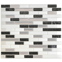 Dosseret Smart Tiles peler et coller 10 x 9, 4 feuilles - Muretto Alaska