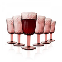 Ensemble De 6 Verres A Vin Arimi Claire, Rose