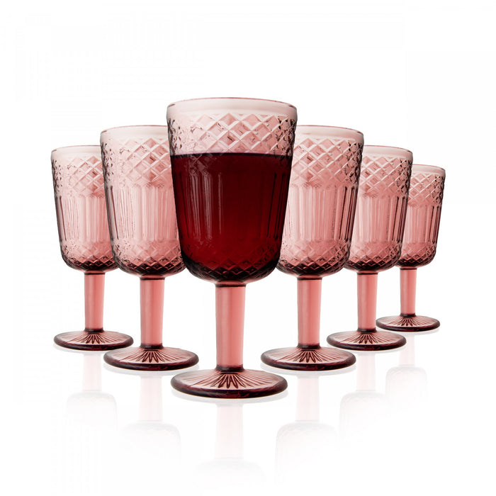 Ensemble De 6 Verres A Vin Arimi Claire, Rose