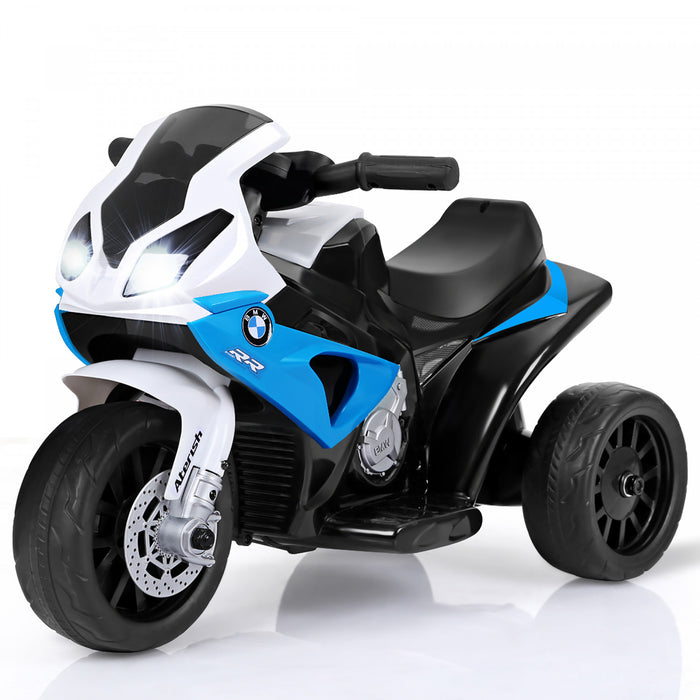 Costway Kids Ride On Motorcycle Bmw Autorise 6v Electrique 3 Roues Velo W / Musique Et Lumiere