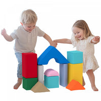 Qaba Equipement De Jeu Doux Pour Enfants, 11 Pieces, Jouets D'escalade, Blocs D'escalade Doux Pour L