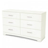 Gramercy Commode 6 Tiroirs - Blanc Solide