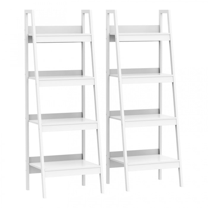 HOMCOM Lot de 2 Etageres Echelles 4 Niveaux, Presentation Multifonction