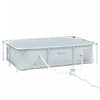 Outsunny 8,3' X 5' X 26\" Ensemble De Piscine Hors Sol Avec Cadre, Gris