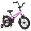 Costway 14\" Velo Pour Enfants Pour Garcons Et Filles De 3 A 5 Ans Avec Reflecteurs De Frein A Main Reglables Violet