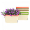 Outsunny Lot de 6 jardinieres auto-arrosantes, pots de fleurs d'exterieur