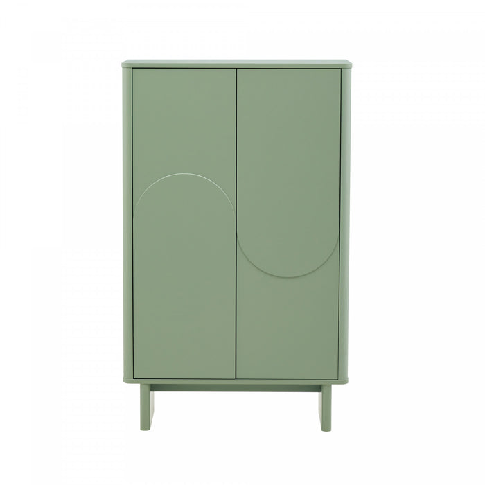 Buffet d’appoint moderne Ella 32\" en vert sauge