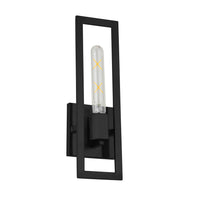 Applique murale Wisteria de Dainolite avec fini noir mat et 1 ampoule