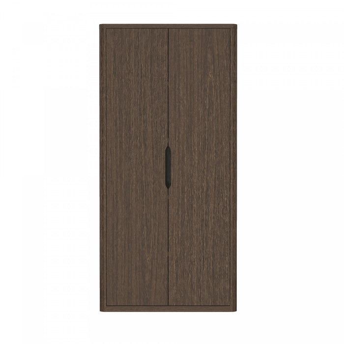 Armoire bibliotheque moderne Rivington 38\" en noyer