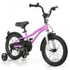 Costway 16\" Velo Pour Enfants Pour Garcons Et Filles De 4 A 7 Ans Avec Reflecteurs De Frein A Main Reglables Violet