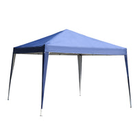 Tonnelle Barnum De Jardin Pliant Anti-uv + Sac De Transport Acier Oxford 3 X 3 X 2,55 M Bleu
