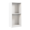 Système de garde-robe modulaire  à 2 espaces pour suspendre Florence de Bestar de 35 po avec éclairage à DEL - blanc