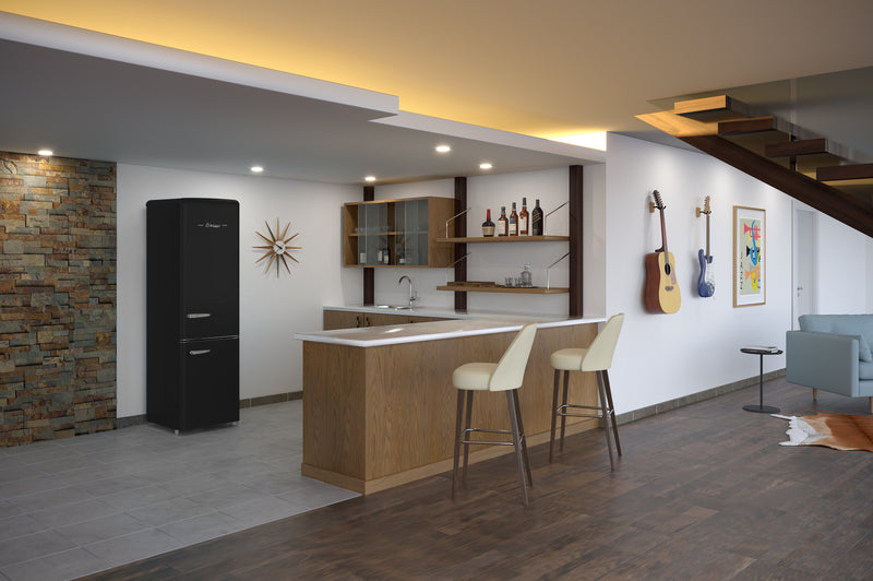 Réfrigérateur Classic Rétro par Unique de 9 pi³ à congélateur inférieur - UGP-275L B AC