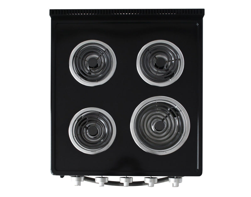Cuisinière électrique amovible Kenmore de 24 po avec commandes à l’avant et éléments en serpentin - acier inoxydable - KKCTR24-FC-SS 