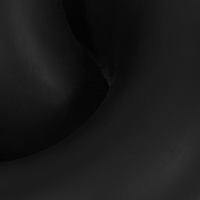 Décoration de nœud de 9 po en résine - noire