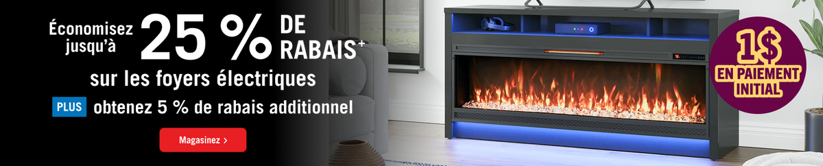 Up to 25% Off on Electric Fireplaces! Shop Now!