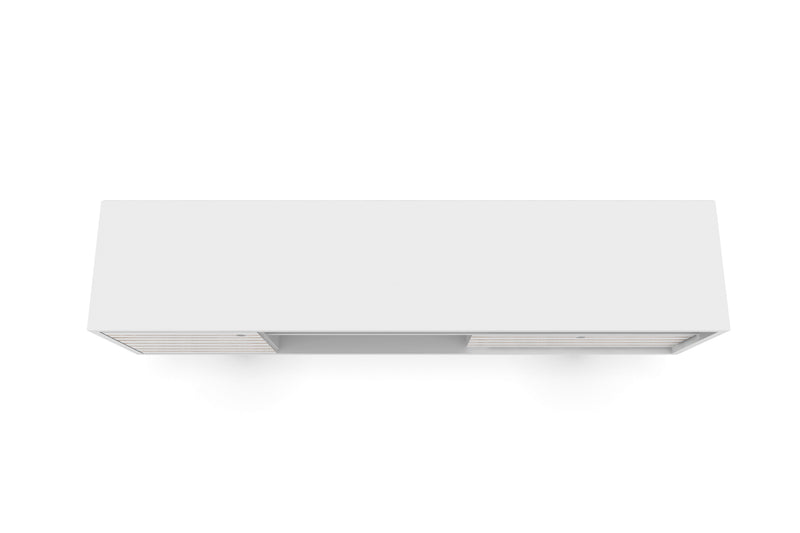 Meuble pour téléviseur Liberty de Manhattan Comfort de 70,86 po de style moderne du milieu du 20e siècle avec 4 espaces tablette et 1 tiroir - blanc