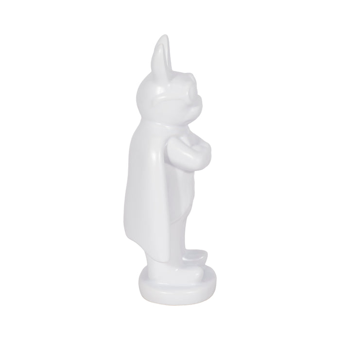 Super chien de 10 po en céramique - blanc