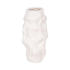 Vase de 11 po en céramique à texture irrégulière - blanc