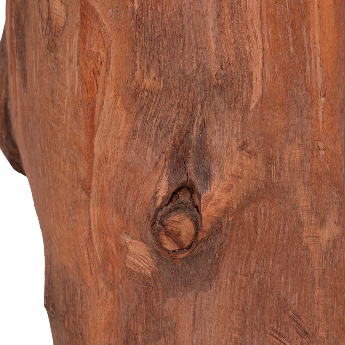 Article décoratif de table bouteille de 18 po en bois recyclé - brun