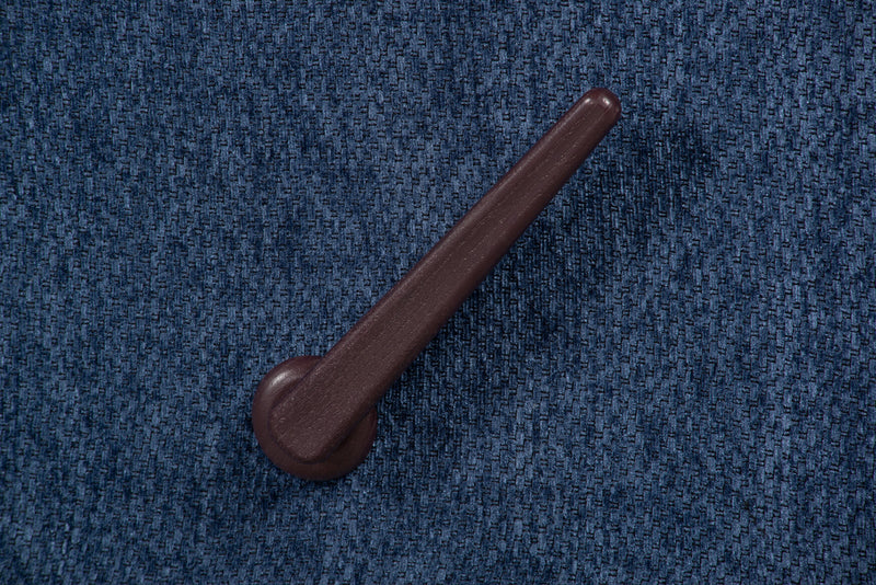 Fauteuil berçant inclinable de 35 po fabriqué au Canada en tissu de chenille - bleu marine