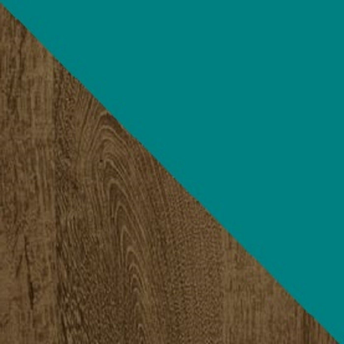 Meuble pour téléviseur Liberty de Manhattan Comfort de 42,52 po de style moderne du milieu du 20e siècle avec 2 tablettes et 1 porte - brun rustique