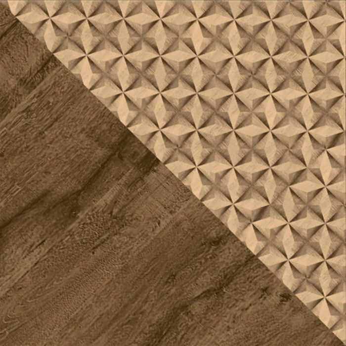 Meuble pour téléviseur Liberty de Manhattan Comfort de 42,52 po de style moderne du milieu du 20e siècle avec 2 tablettes et 1 porte - brun