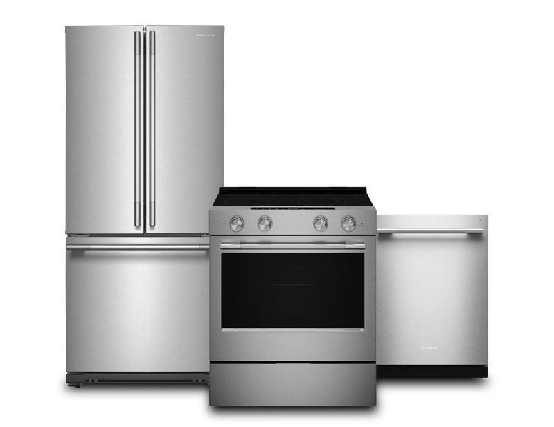 Ensemble de 3 électroménagers KitchenAid pour la cuisine - acier inoxydable PrintShieldMC