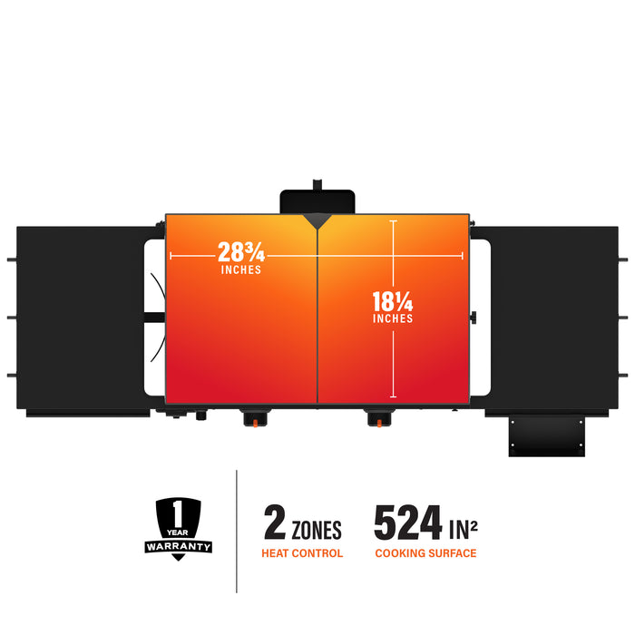 Plaque chauffante Original Omnivore de Blackstone de 28 po avec hotte - 2287