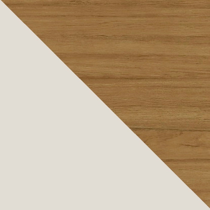 Meuble pour téléviseur Yonkers de Manhattan Comfort de 70,86 po avec pattes en bois massif et 6 compartiments de rangement multimédia - blanc cassé et cannelle