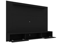 Meuble audio-vidéo mural flottant Liberty de Manhattan Comfort de 70,86 po avec tablette en hauteur - noir