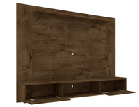 Meuble audio-vidéo mural flottant Liberty de Manhattan Comfort de 70,86 po avec tablette en hauteur - brun rustique