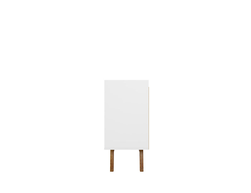Desserte Addie de Manhattan Comfort de 53,54 po avec 5 tablettes - blanche