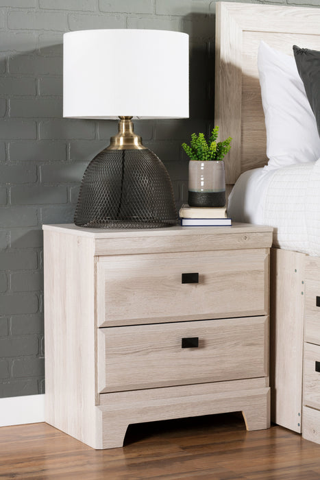 Table de nuit Yorkdale de 23,5 po (L) x 24,7 po (H) à 2 tiroirs, fabriquée au Canada - blanche