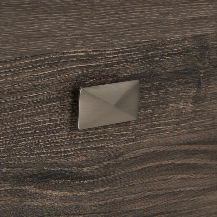 Table de nuit Yorkdale de 23,5 po (L) x 24,7 po (H) à 2 tiroirs, fabriquée au Canada - grise