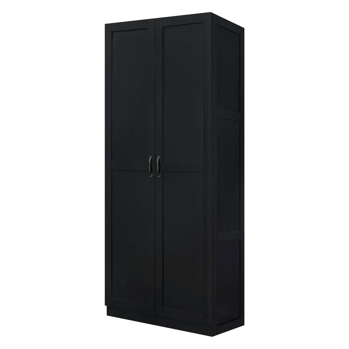 Armoire de rangement moderne Hopkins de Manhattan Comfort - noire