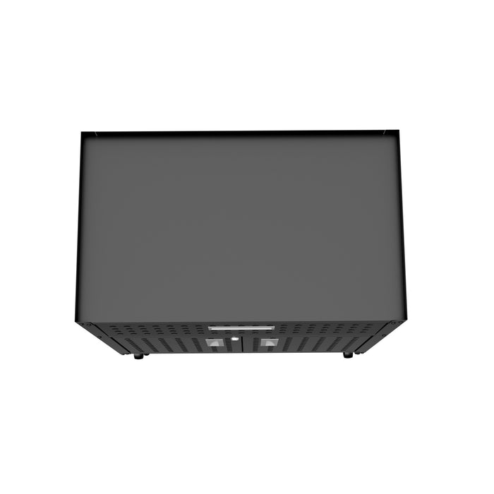 Armoire mobile Fortress de Manhattan Comfort de 31,5 po en métal texturé avec tiroir et 2 tablettes réglables pour le garage - gris anthracite