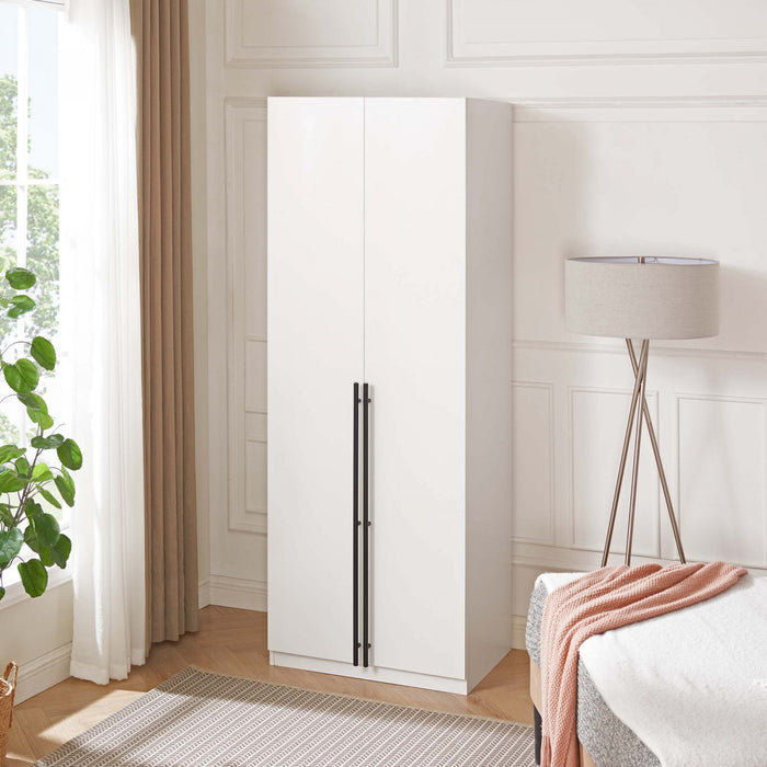 Armoire moderne Lee 32\" en blanc