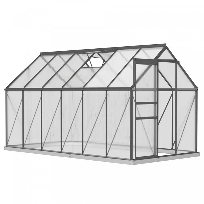 Outsunny Serre Exterieure En Polycarbonate 6' X 12' X 6,5'