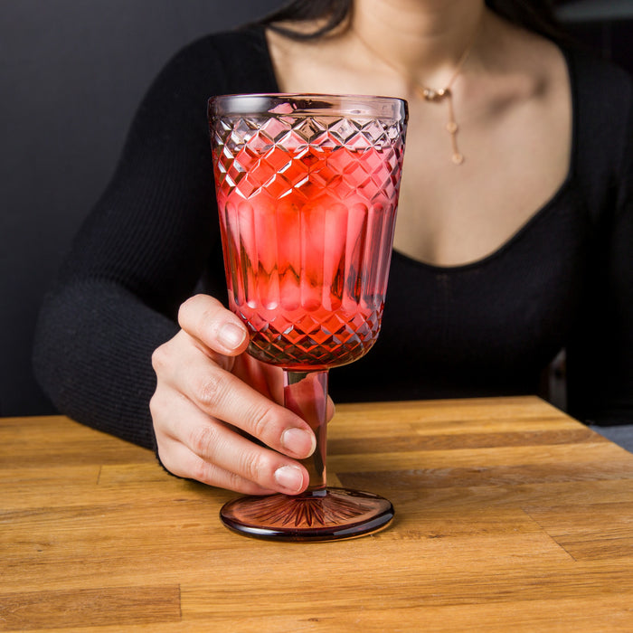 Ensemble De 6 Verres A Vin Arimi Claire, Rose