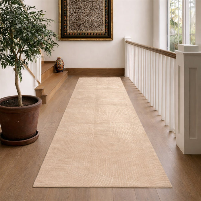 Tapis Lavable/Contemporain Elion 1'10\" x 6'0\" en Beige