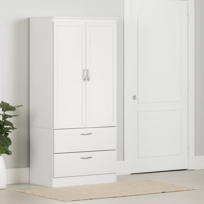 Acapella Armoire penderie Blanc solide, de Meubles South Shore
