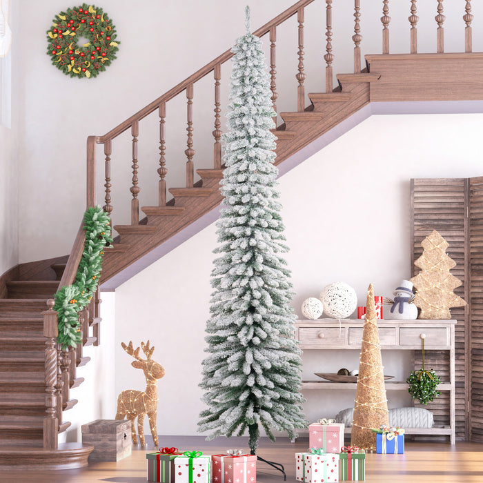 HOMCOM Arbre de Noel artificiel 9' avec branches realistes, Vert