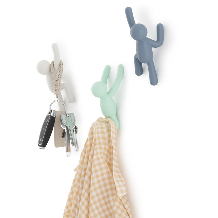 Crochets muraux Buddy de Umbra - gris et verts