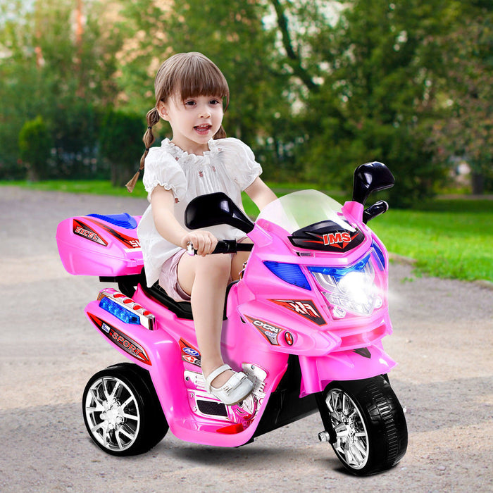 Moto Electrique A 3 Roues Pour Enfants Alimentation Par Batterie 6v Jouet Electronique