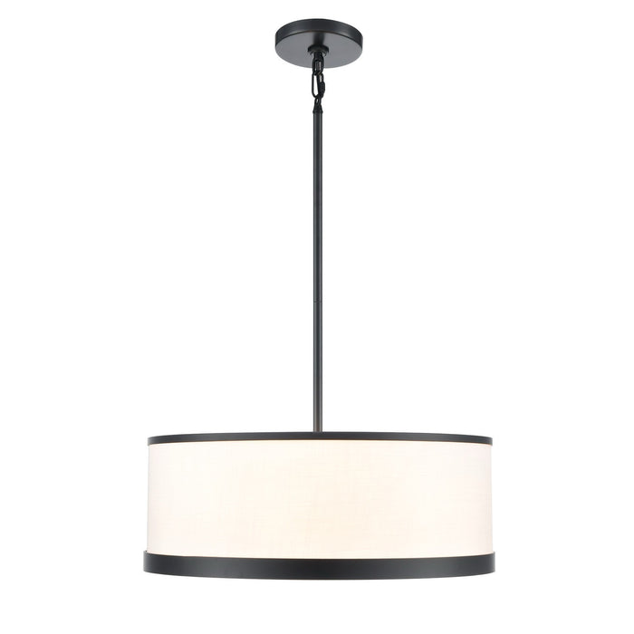 Lustre A 4 lampes High Street De 18 po, Noir