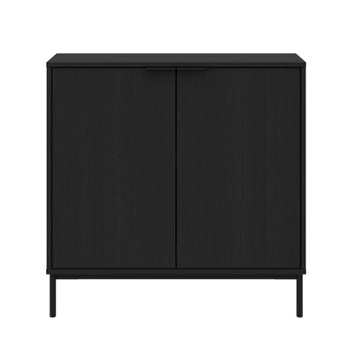 Nordika Slim 2-Door Storage Console Accent Cabinet - Black | Armoire décorative de rangement mince Nordika à 2 portes - noire