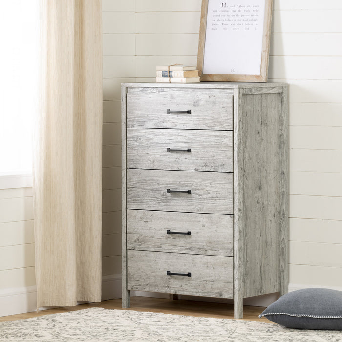 Gravity Commode 5 Tiroirs - Pin Bord De Mer