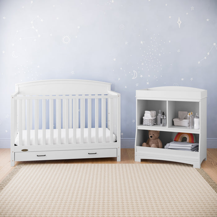 Graco Benton Lit de bebe convertible 5-en-1 avec tiroir - Blanc